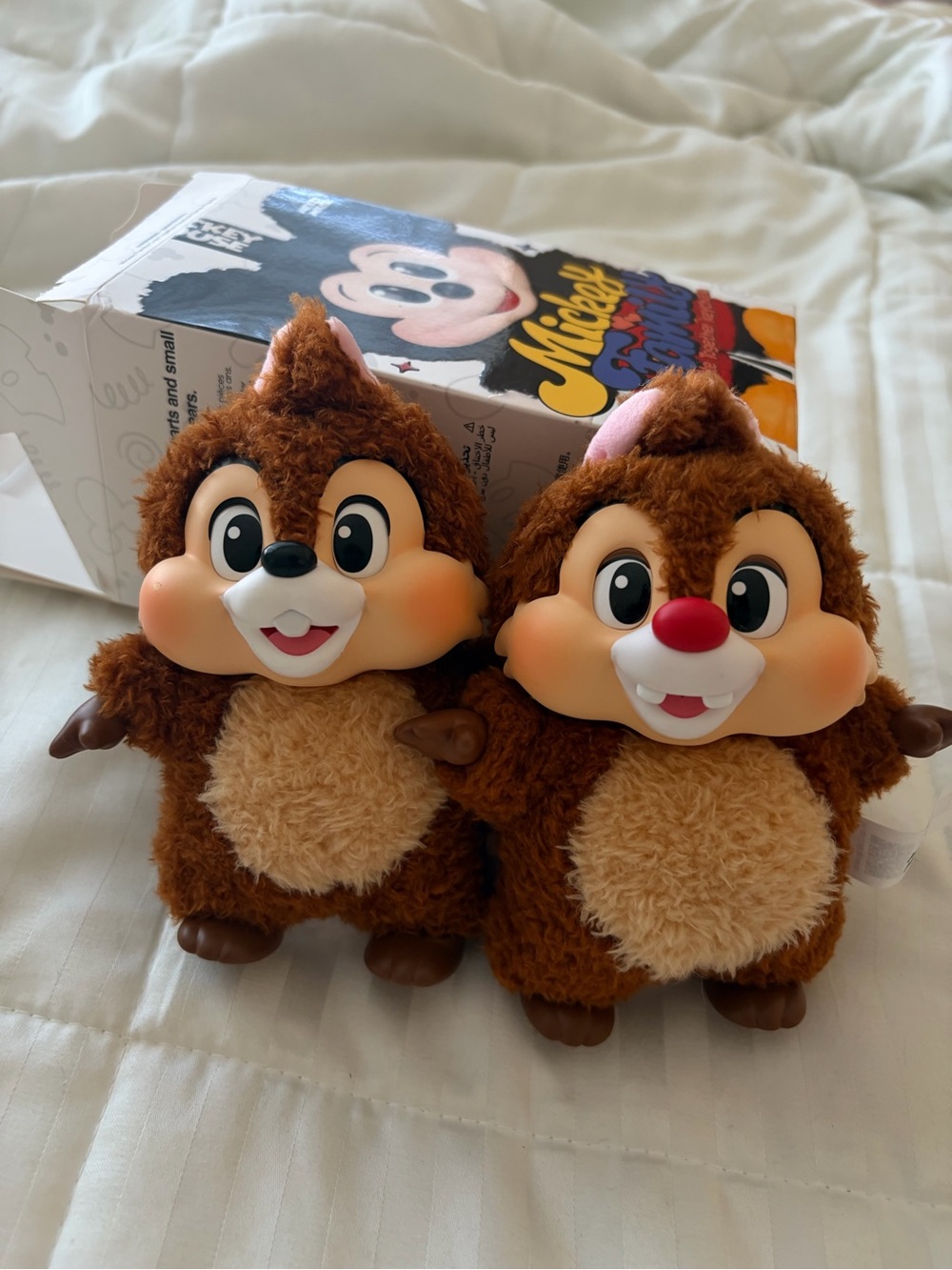 Disney Chip and Dale Plush Duo – Brown Cuddly Chipmunk Set POP MART PLUSHES